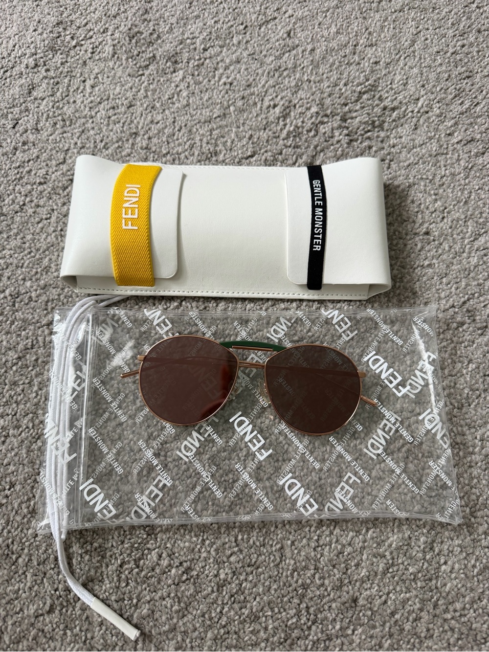Gentle Monster x Fendi No. 2 Sunglasses — Gold Copper